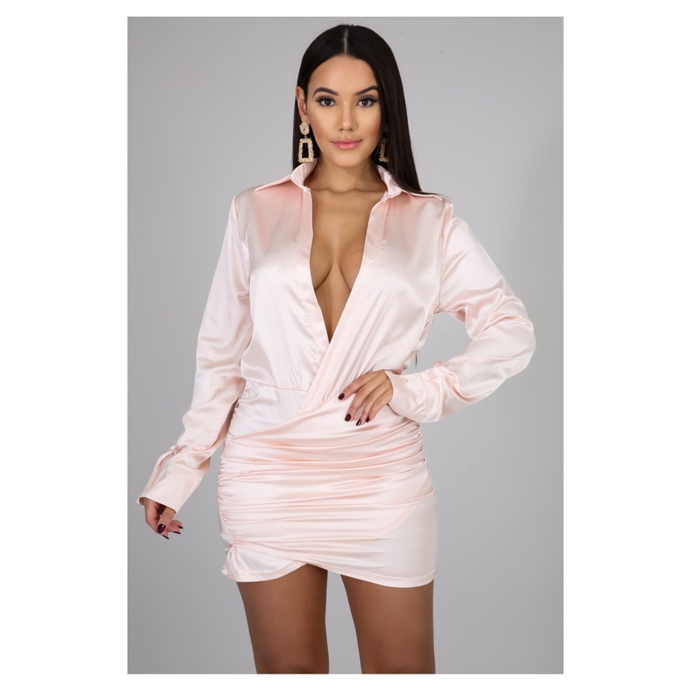 Satin love dress